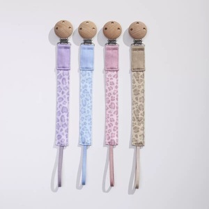 Sujetador de Chupetes Trenzado de Tela 100% Algodón, Sujetador de Chupetes Universal, Clip para Chupetes de Muselina para Bebés Niños y Niñas - Product Image 1