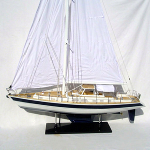 Bateau modèle en bois Hallberg Rassy 62 de haute qualité, fabriqué à la main au Vietnam par GIA NHIEN CO.LTD, modèle YT0034P-80, style nautique unique - Product Image 1