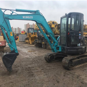 Mini-excavatrice d'occasion Kobelco SK55SR, d'origine japonaise, SK 55 SR, 5 tonnes, 5T, 5,5 tonnes, 5,5T, mini-pelle sur chenilles, excavatrice - Product Image 3