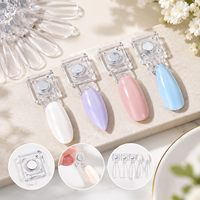 1 pièce Présentoir magnétique en acrylique pour nuancier de vernis à ongles, pour salons de manucure, sélection d'échantillons d'art ongulaire et usage domestique