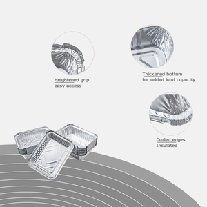 Conteneur en aluminium de 700 ml, barquette en aluminium de qualité <span class=keywords><strong>alimentaire</strong></span>, anti-fuite, boîte à lunch en aluminium - Product Image 3