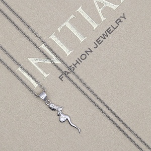 Colgante de Plata de Ley 925 con circón para mujer <span class=keywords><strong>embarazada</strong></span>, collar con colgante para el día de la madre, regalo de amor - Product Image 3