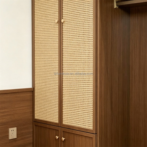 Affordable <b>Full</b> <b>Sets</b> Bedroom Furniture for Apartment Solid Wood King <b>Bed</b> Wardrobe Nightstands Storage Cabinet Sofa & Side Table - Product Image 3