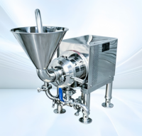 Broyeur émulsifiant à cisaillement élevé horizontal en acier inoxydable pour les usines agroalimentaires de broyage de noix et d'amandes