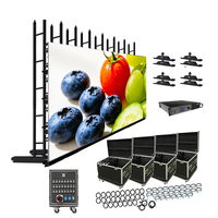 Schneller Versand 3x2m Miet-LED-Bildschirm für Outdoor-Events, Ausstellungen, Bühnen, Konzerte, 500x1000mm Panel