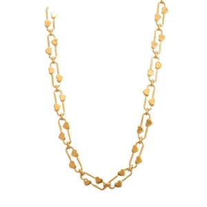 Collar de Cadena de Acero Inoxidable para Mujer, Chapado en Oro de 18K, Impermeable, Estilo Hip-hop, Lujo Ligero, Diseño de Clip de Papel, Joyería para Clavícula - Product Image 5
