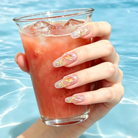 30 Breloques pour Ongles en Résine Transparente Effet Dégradé, Motif Dauphin 3D Mignon, Décorations d'Art Ongulaire Thème Océan Estival, Accessoires pour Ongles