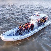 Bateau de sauvetage et de patrouille Liya Heavy Duty en aluminium RIB de 34 pieds (10,4 m) pour 14 personnes