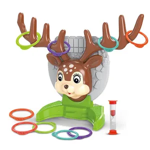 Kids Educational Toys Deer Shaped Board <strong>Games</strong> <strong>Hook</strong> and Ring <strong>Game</strong> Indoor Outdoor Tossing <strong>Game</strong> - Product Image 1