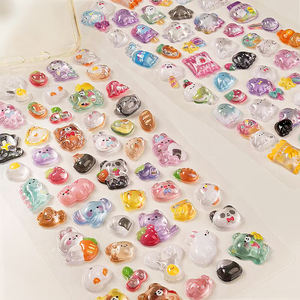 Pegatinas de Relieve de Cristal 3D Personalizadas, Ecológicas, Impermeables, Autoadhesivas, de PVC, con Patrón de Letras Impresas, Acabado Mate - Product Image 1