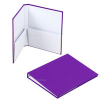 Carpeta de Presentación A4 Personalizable con Cubierta de Tela de Lino, Impresión de Carpeta de 2 Bolsillos con Logotipo