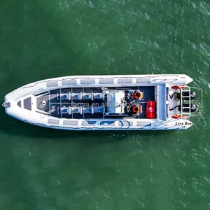 Liya 33 ayak toptan güç tekne alüminyum gövde açık deniz spor kaburga tekne devriye çalışması için 10m