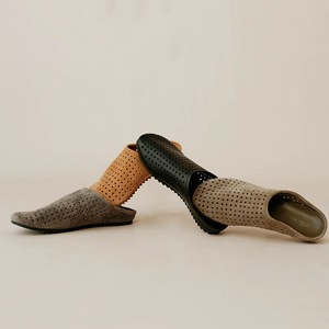 Mules plates pour femmes, mules en cuir, nouvelles tendances - Product Image 3