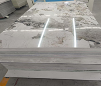 Panneau mural en PVC facile à installer, feuille décorative en PVC, design marbre pour la décoration murale de la maison