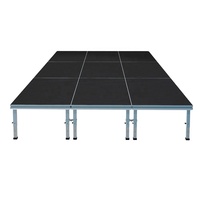 Plataforma de Escenario Cuadrada de Aleación de Aluminio de Último Modelo, Estructura Modular con Patas Ajustables, Certificación CE TUV, Elegante y Duradera
