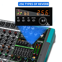Console de mixage audio USB 6 canaux AT6, contrôleur numérique avec effets DSP pour DJ, scène, diffusion en direct, enregistrement en studio