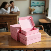 AT PACK - Carpetas de Regalo Personalizadas con Diseño de Avión, Color Rosa, Onduladas, de Cartón Reciclable, Ultra Resistentes, Gruesas, Elegantes y con Relieve