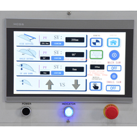 Sierra de mesa deslizante industrial para carpintería con sistema de guía electrónica, guía de corte programable y control LCD