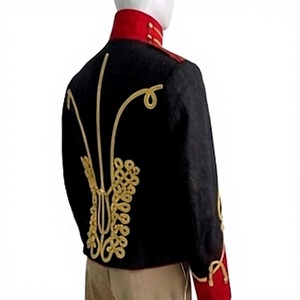 <b>Men</b> Hussar <b>Jacket</b> Stand Collar Button Front Long Sleeve Uniform Historic Costume Spring <b>Summer</b> - Product Image 5