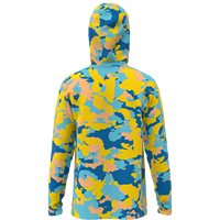 Vente en gros de sweats à capuche de pêche pour hommes, camouflage, UPF 50, respirants, protection solaire UV, impression numérique, chemises de chasse performantes