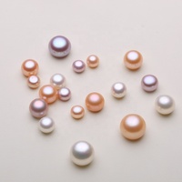 Perles naturelles FZ prix usine, perles de culture d'eau douce bouton demi-percées de qualité 3A (2-10mm) pour la fabrication de boucles d'oreilles, colliers et bagues