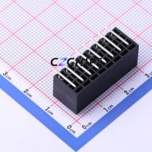 KF2EDGSR-3.5-2*8P Plug-in Terminal Block Bent Lead Through Hole,P=3.5mm Board-to-Board / Socket - Closed 2x8P 3.5mm Black - Product Image 2
