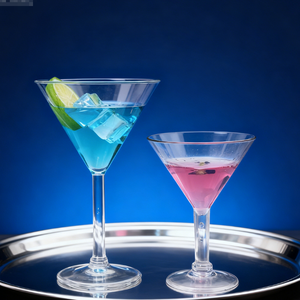 Vasos de Margarita de Policarbonato de 300 ml, <span class=keywords><strong>Precio</strong></span> de Fábrica ORIA, Copas de <span class=keywords><strong>Martini</strong></span> de Plástico con Diseño Personalizado en Existencia, Impresión de Logotipo Personalizado - Product Image 1