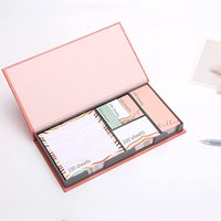 Diviseur Notes Autocollantes Ensemble Minimaliste Style Conception Auto-Bâton bloc-Notes Cadeau Set Index Onglets Drapeaux Organisateur