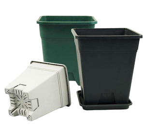 Vasos de Chão Grandes Quadrados para Viveiro, Vasos de Flores em PP, Uso Interno/Externo, Ecológicos, Biodegradáveis, Duráveis e Leves para Jardim - Product Image 3