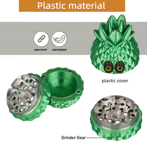 Wholesale Novelty Design Mr Pineapple Shaped Custom Color Hemp <b>Grinders</b> Tobacco Grinding Machine - Product Image 2
