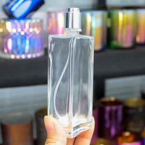 FENGJUN 30ml 50ml 100ml personnalisé de luxe clair Simple emballage huile de parfum graisse carré vaporisateur verre avec boîte - Product Image 4