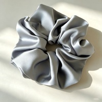 Daou 18cm Chouchous en satin tendance, couleurs unies, haute élasticité, durables et élégants pour accessoires capillaires féminins quotidiens