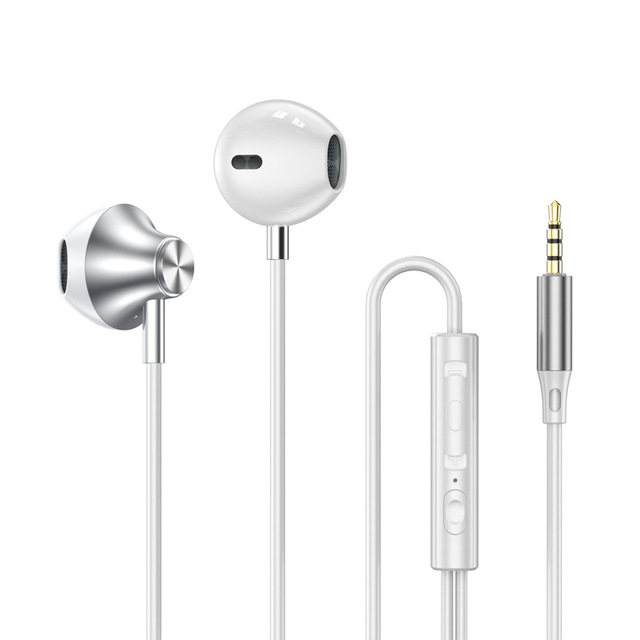 Metal Digital Sound Wired Earphones Type C - Heavy Bass No Delay Sync & Mic Semi In-Ear Ergonomic for Gaming Android Phones