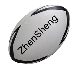 Zhensheng fabrica bola de rugby de couro PU para futebol tamanho 9 personalizada para vendas