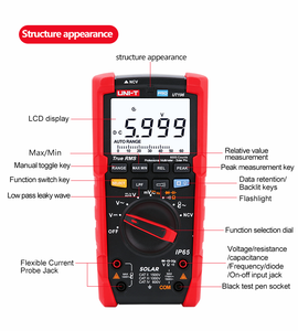 Multimètre numérique solaire professionnel UNI-T UT196 1700V DC/1500V AC - Product Image 6