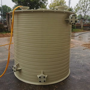 خزان تخزين خلط متعرج من البلاستيك المقاوم للتآكل من البولي بروبلين من الدرجة الصناعية ، استخدام كيميائي - Product Image 3