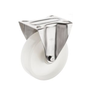 125mm Edelstahl Industrial <span class=keywords><strong>Caster</strong></span> 5 Zoll Schwenk bolzen loch 3,2 "4" 5 "6,4" 8 "<span class=keywords><strong>Inox</strong></span> Stahl Nylon Lenkrad nur Rad - Product Image 6