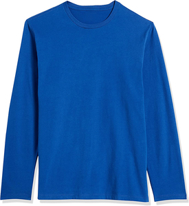 เสื้อเชิ้ตผู้ชายคุณภาพสูง ผ้าฝ้าย 100% แขนยาวทรงโอเวอร์ไซส์ สีน้ำเงินเข้ม ระบายอากาศได้ดี ไซส์ใหญ่ ผ้าคุณภาพสูง - Product Image 1