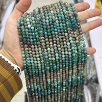 Perles en cristal de Tourmaline rondes naturelles à facettes de 5mm brin de pierres précieuses perles en vrac pour la fabrication de bijoux Bracelet collier