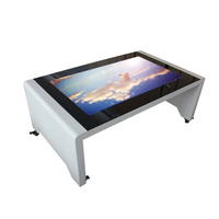Table interactive numérique d'intérieur de 43 pouces, affichage numérique sur pied, écran tactile numérique pour restaurant