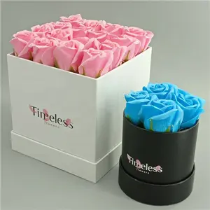 Kotak Mawar Perhiasan Buatan Tiongkok, Kotak Kemasan Hadiah Mawar, Kotak Mini Berbentuk Bulat