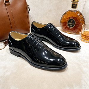 <span class=keywords><strong>Zapatos</strong></span> <span class=keywords><strong>de</strong></span> Vestir <span class=keywords><strong>de</strong></span> Cuero para Hombre, Estilo 2026, Suela Gruesa, Cuero Patentado, Transpirables, para Bodas, MOQ Bajo y Logotipo Personalizado - Product Image 4
