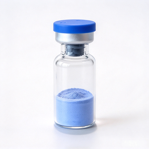 GHK-Cu 99% 50mg/100mg Poudre de cuivre bleu lyophilisée de haute pureté, matière première cosmétique pour soins de la peau, provenant du Guangdong - Product Image 1