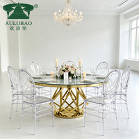 Chaises empilables transparentes en acrylique pour mariages, hôtels, restaurants, événements en plein air - Utilisation commerciale, design moderne