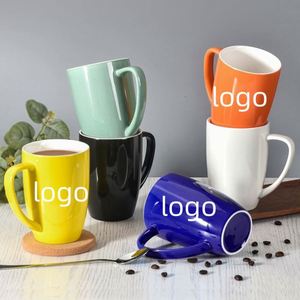 Mug à café en céramique, adapté aux boissons froides, passe au lave-vaisselle et au micro-ondes, tasse en porcelaine pour thé, latte, mocha chaud - Product Image 2