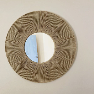 Northland-<span class=keywords><strong>Espejo</strong></span> redondo de <span class=keywords><strong>cuerda</strong></span> de papel para decoración de pared, <span class=keywords><strong>espejo</strong></span> redondo para sala de estar, dormitorio, bebé, guardería, entrada - Product Image 2