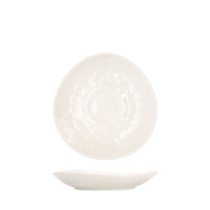 Piatto Piatto Bianco da Barista 16 Cm in Ceramica per Servire Cibo - Product Image 3