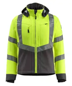 Мягкая двухцветная Светоотражающая рабочая одежда, защитная куртка, флуоресцентная куртка