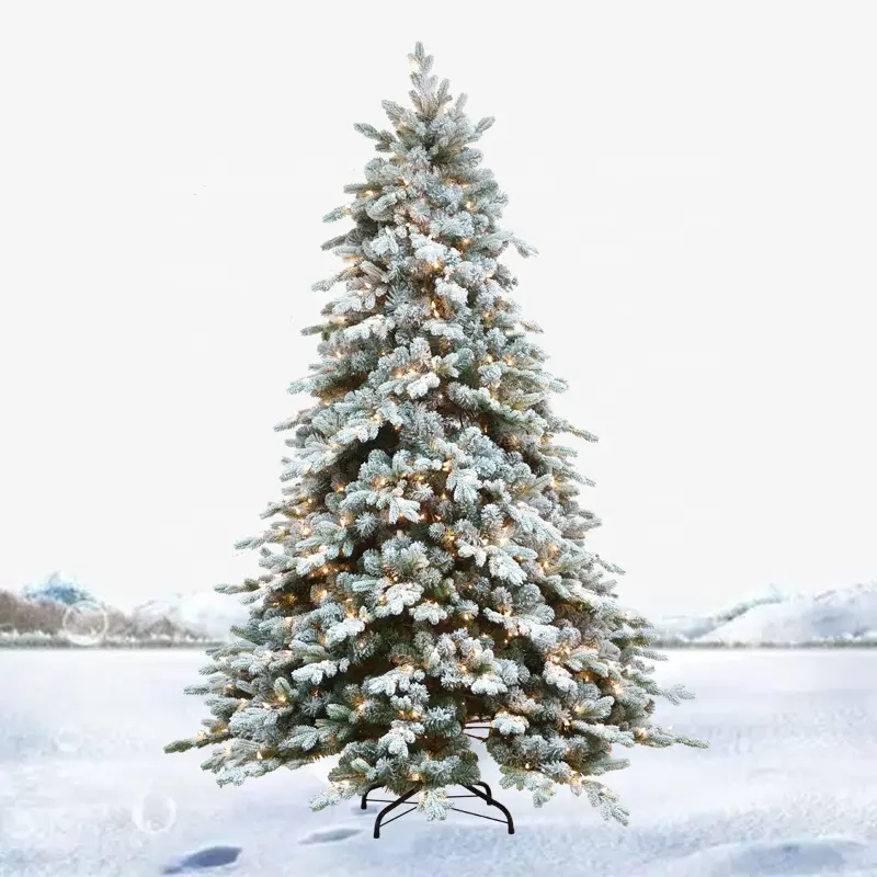 2022 Christmas 1.2-3.0 Meters High-grade Artificial Snow PVC&PE Mixed White Christmas Tree Large