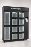 Distributeur Automatique de Bouquets Floraux avec Refroidisseur de Cartes Automatique, Surveillance à Distance et Options de Paiement Multiples pour Fleurs Fraîches